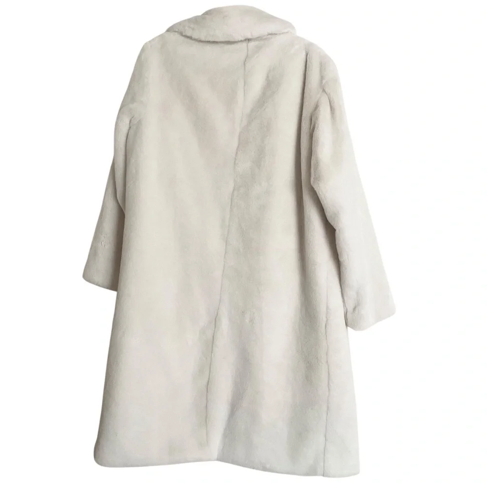 Alo Yoga Oversized Faux Fur Trench Ivory S